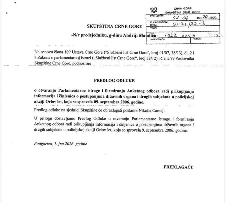 Forumi Shqiptar dorëzoi propozimin për hetim parlamentar mbi aksionin policor “Fluturimi i Shqiponjës”