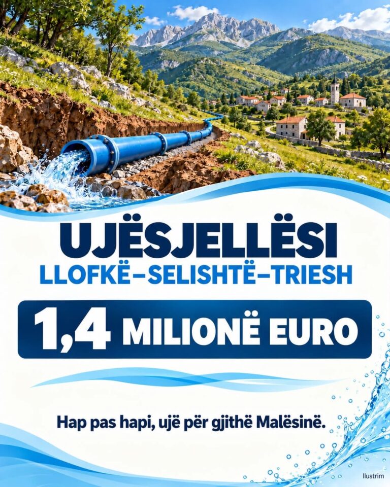 Gjelaj: 1,4 milionë euro investim për ujësjellësin Llofkë–Selishtë–Triesh
